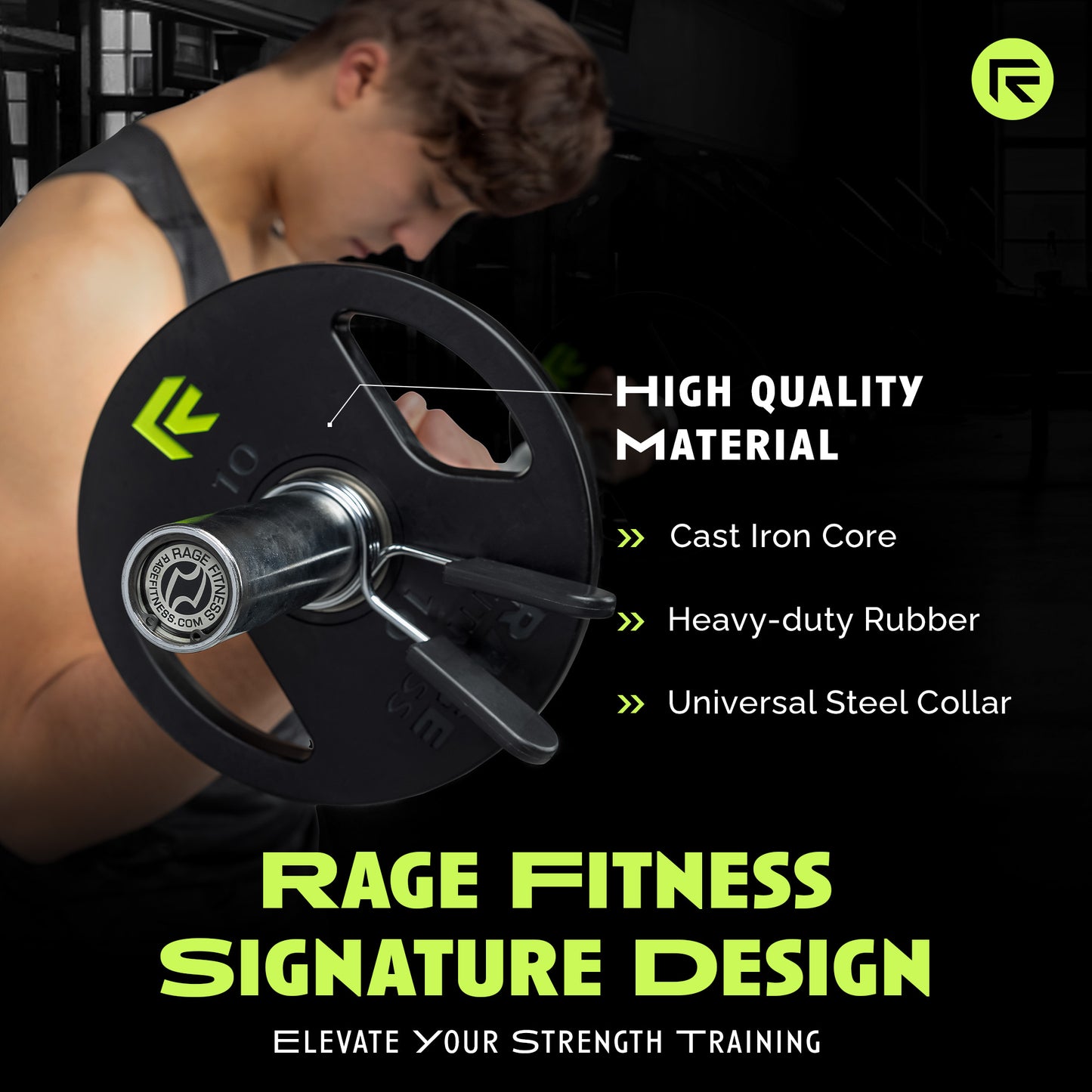 rubber coated plates