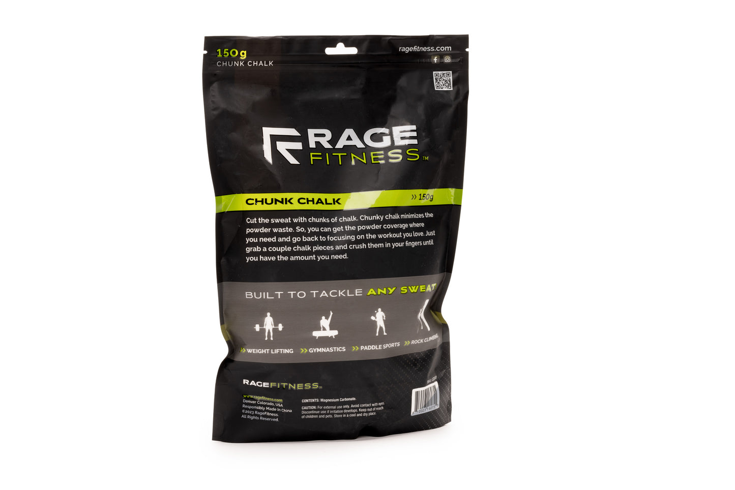 RAGE Fitness Chunk Chalk back of bag