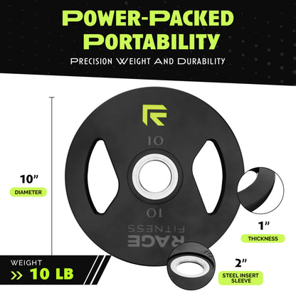 10 LB rubber coated plate