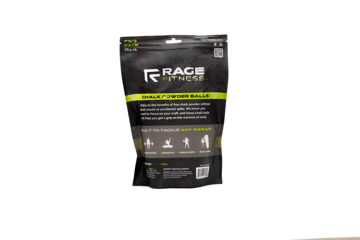 RAGE Fitness Chalk Powder Balls back of bag