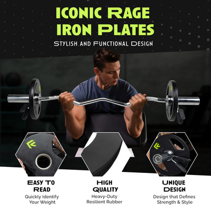 rubber coated plates