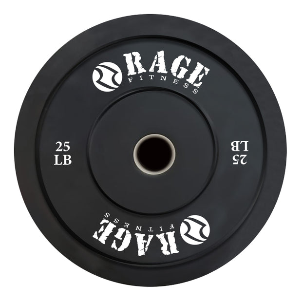 Olympic Bumpers - Black/White - RAGE Fitness