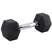 Hex Rubber Dumbbell