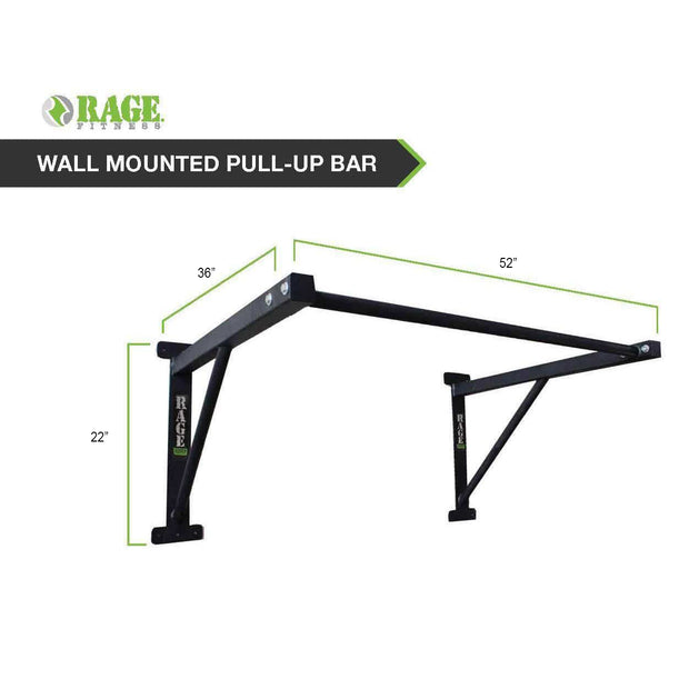 R2 Wall Mounted Pull Up Bar Shop Rage Fitness